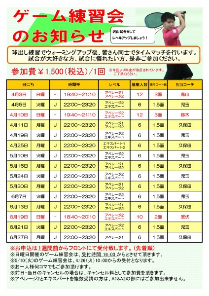 第55期　ゲーム練習会